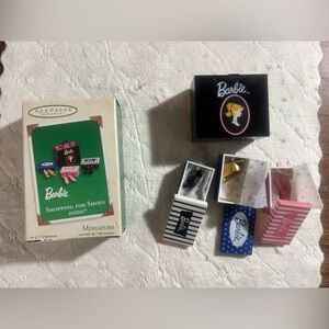 Hallmark Barbie shopping for shoes ornament